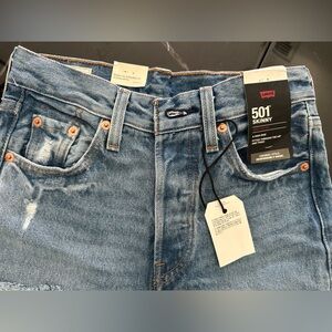 Levi's 501 Skinny women’s Light Blue Jeans